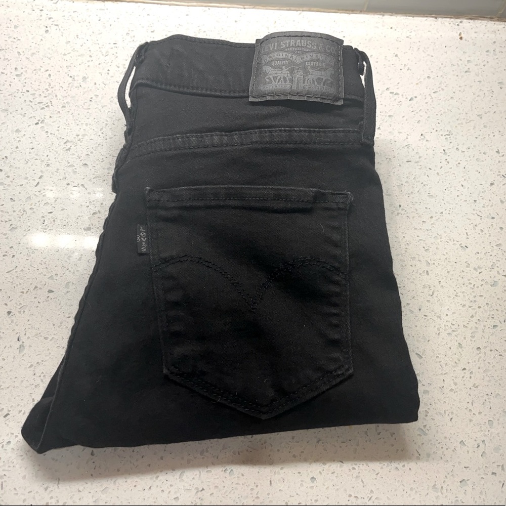 Levi’s High Waisted Skinny 311 Black Jeans - Size 26